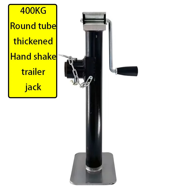 Trailer Jack Hand Guide Wheel Lifting Jack Trailer Bracket 400KG Round Tube Thickened Farm Tools Support Frame