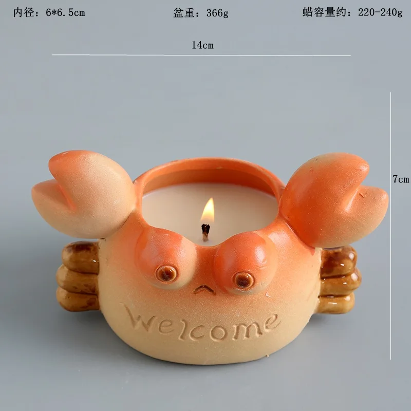 

Большие плоскогубцы в виде краба, милый нишевый креативный орнамент, керамический домашний атмосферный лежачий