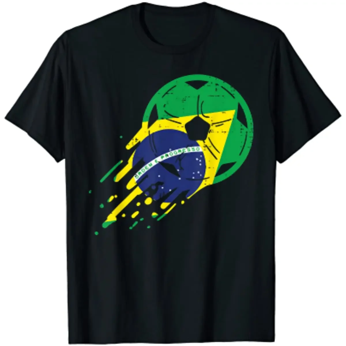 Brazil Flag Brazilian Soccer Football Fan Men T-Shirt Short Sleeve Casual Cotton Boys T-Shirts