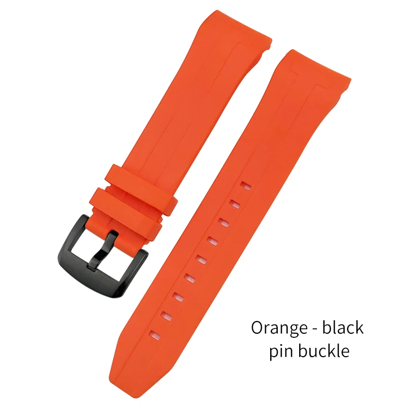 Nfr 21mm 22mm Gummi armband für tissot t120 seastar t120407 t120417 orange schwarz wasserdichtes Sport-Tauch armband