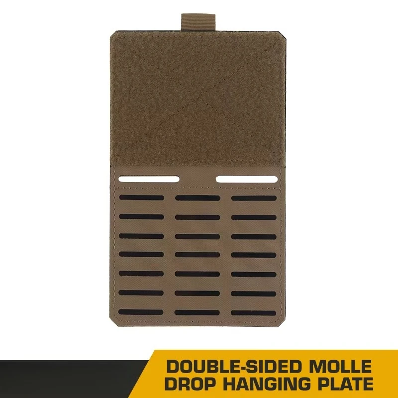 Tactical Double-Sided MOLLE Panel Universal Airsoft Carrier Side Wings Magazine Pouch Radio Holder Drop Hanging Plate Pouch Gear