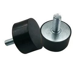 1pcs M8 Rubber Shock Mounts Dia /20/25/30/40mm Metal Anti Vibration Bobbin Isolator Damper Type VE