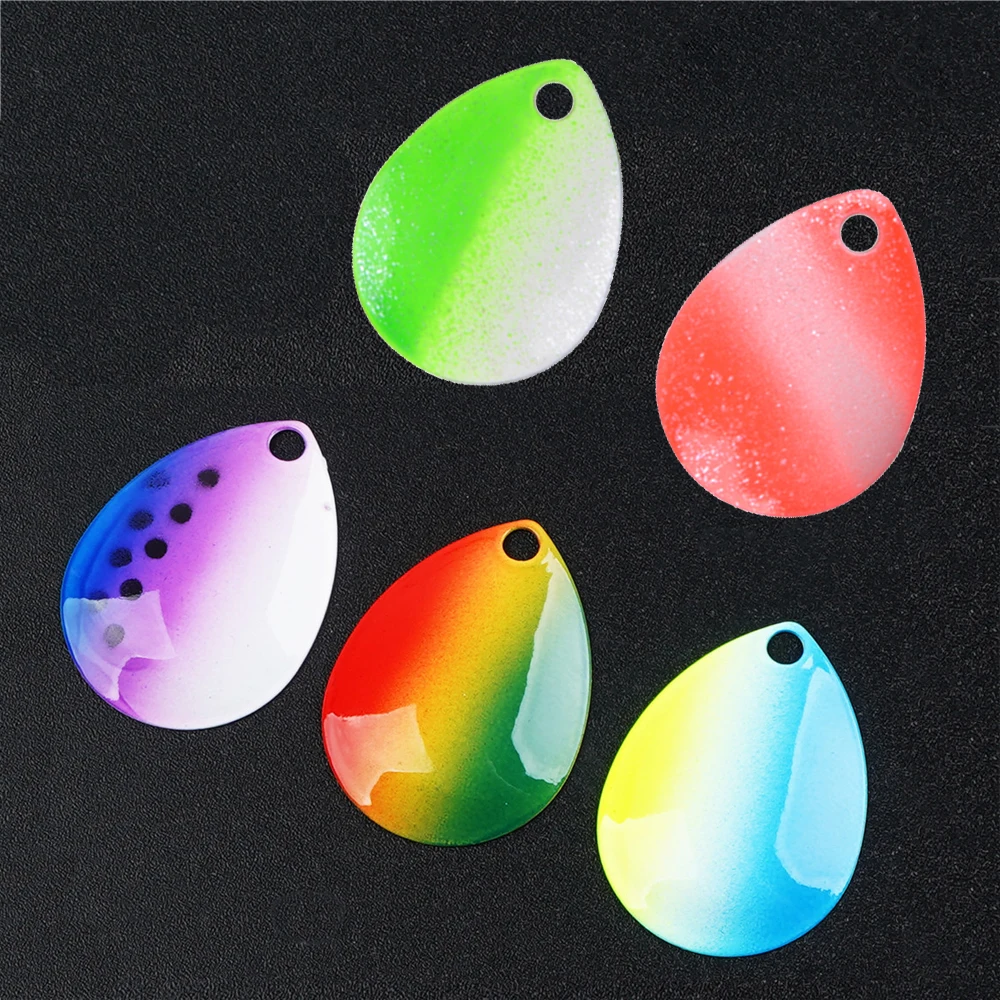 25 sztuk przynęty wędkarskie ostrza spinnerbait Willow Colorado ostrza spinner przynęta tworzenie ostrza spinner Walleye rig Bass Fishing Tackle