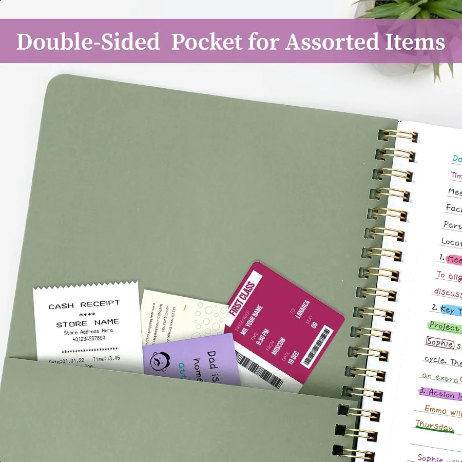 مجموعة جمالية مكونة من 3 دفاتر ملاحظات حلزونية للعمل مقاس A5 مجلة مبطنة بشكل جميل للنساء دفاتر يومية مسطرة للكلية P #6