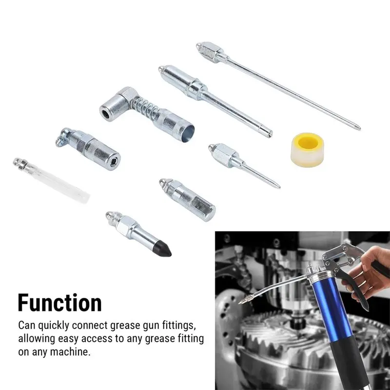 ABHU Grease Accessory Kit For Quick Connect For Quick Release Lube Couplers Reaching Any Fitting