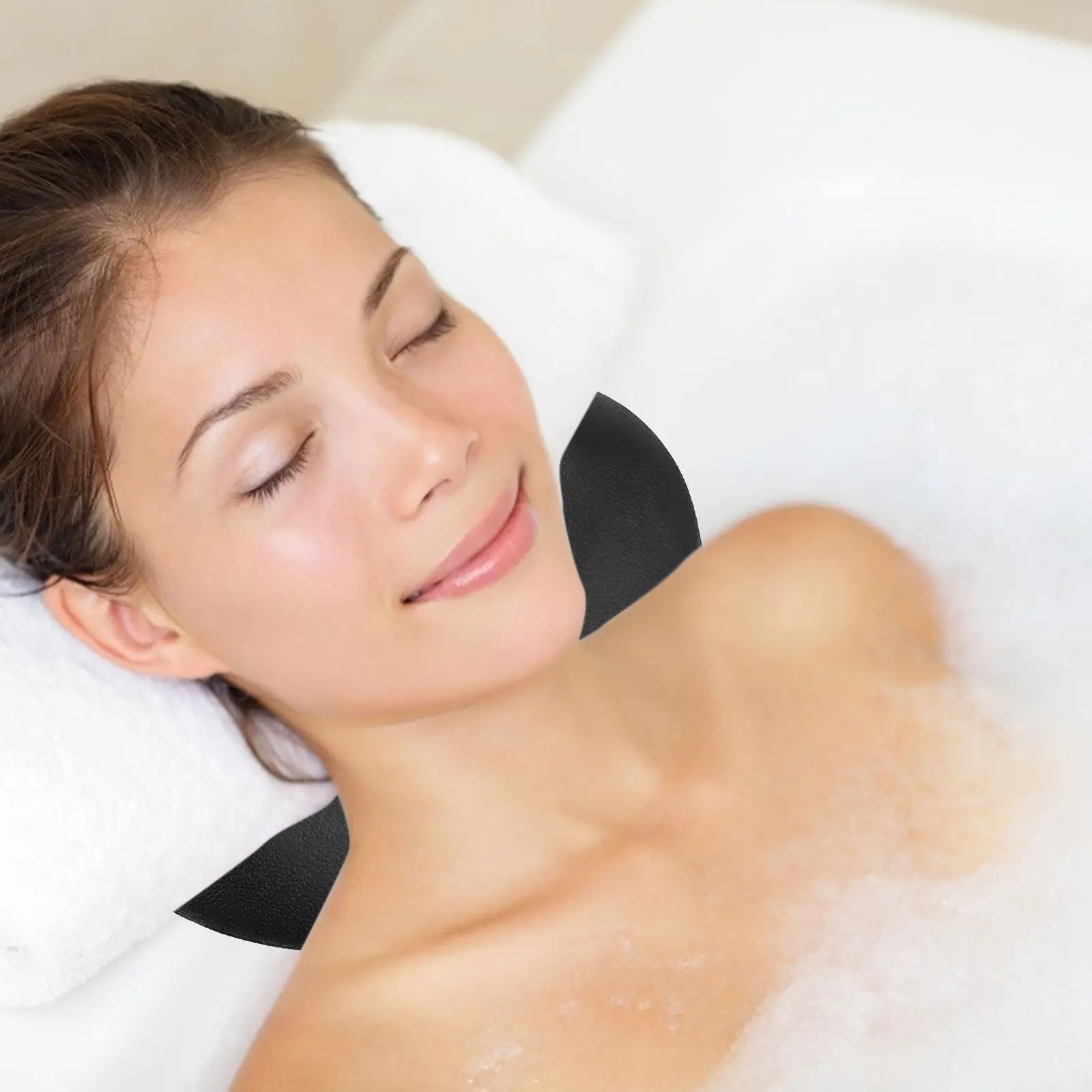 

Universal Bathtub Pillow with Strong Suction Cups for Neck Back Head Support Spa Bath Relaxation Non-Slip Tub Cushion Luxury