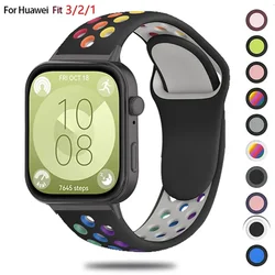 Sport Silicone Loop for Huawei Watch Fit 3 2 1 Band SmartWatch Bracelet Watchband Correa for Huawei Watch Fit3 Fit2 Fit1 Strap