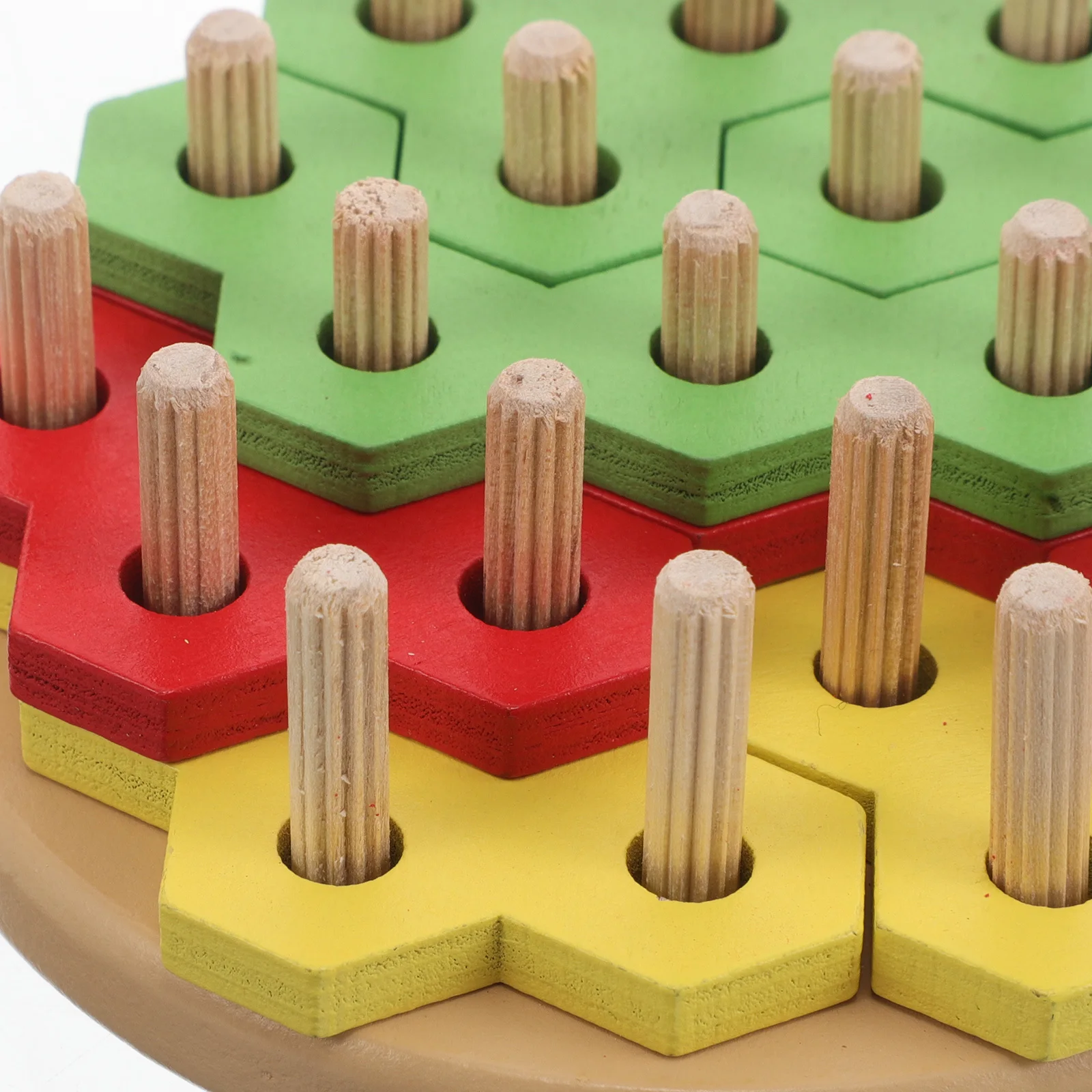 Hamburger Jigsaw Puzzle 3D Wooden Stacking Game Montessori Shape Matching Educational For Toddlers Kids Wooden Block