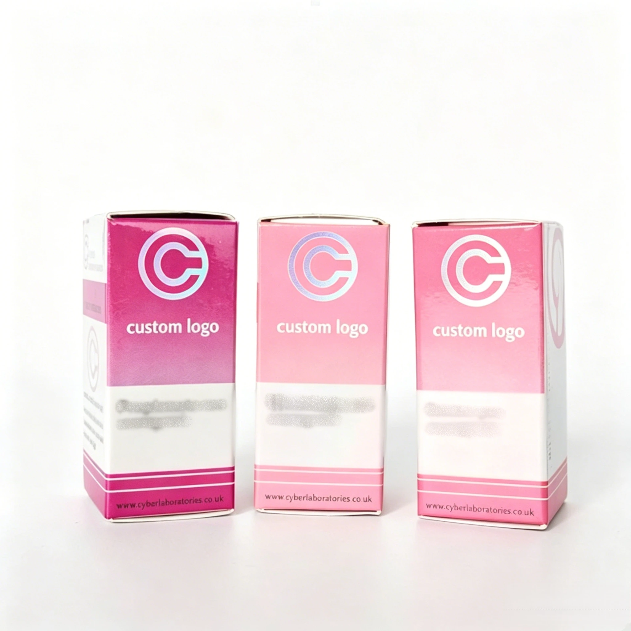 Custom versatile peptide bottle labels for 3ml/10ml, durable adhesive stickers with fitting single carton boxes
