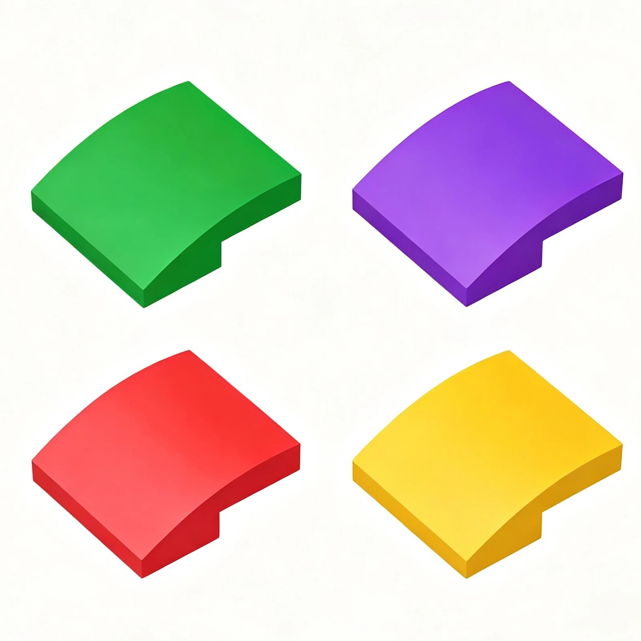 200pcs MOC compatible building blocks 15068 small particle building block parts 2X2 curved surface brick DIY children's toys