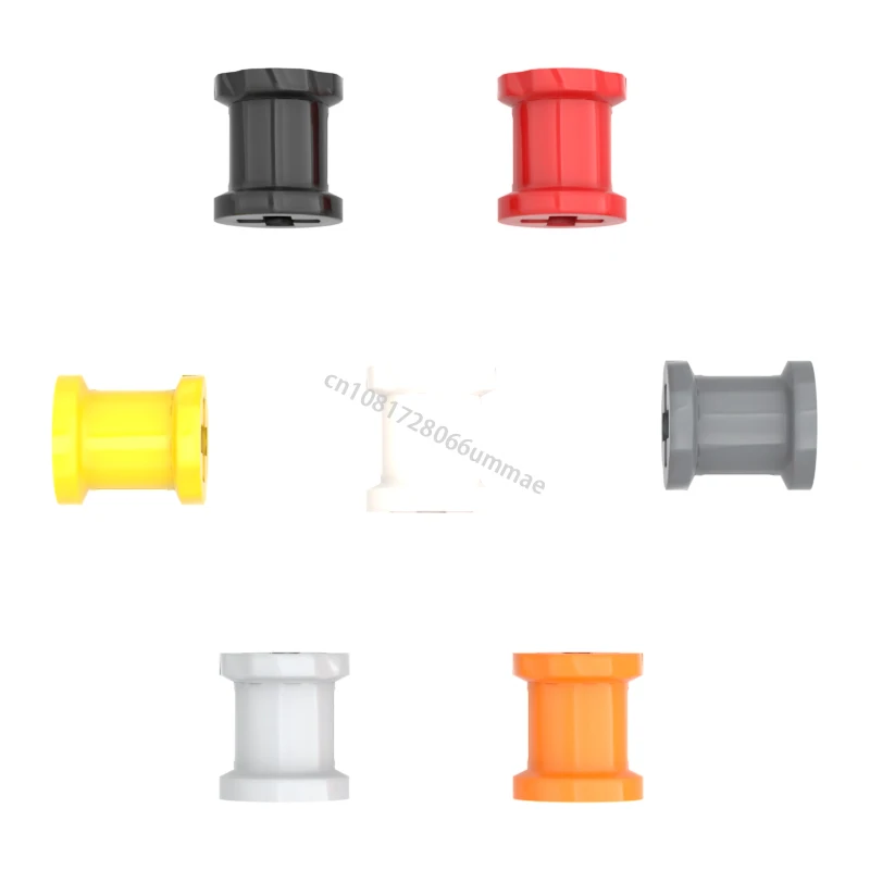 100Pcs Technical Bush Connector Building Blocks 1x1 Cross Shaft Sleeve 3713 6590 Bulk Parts Bricks Assembly Children Toys Gifts