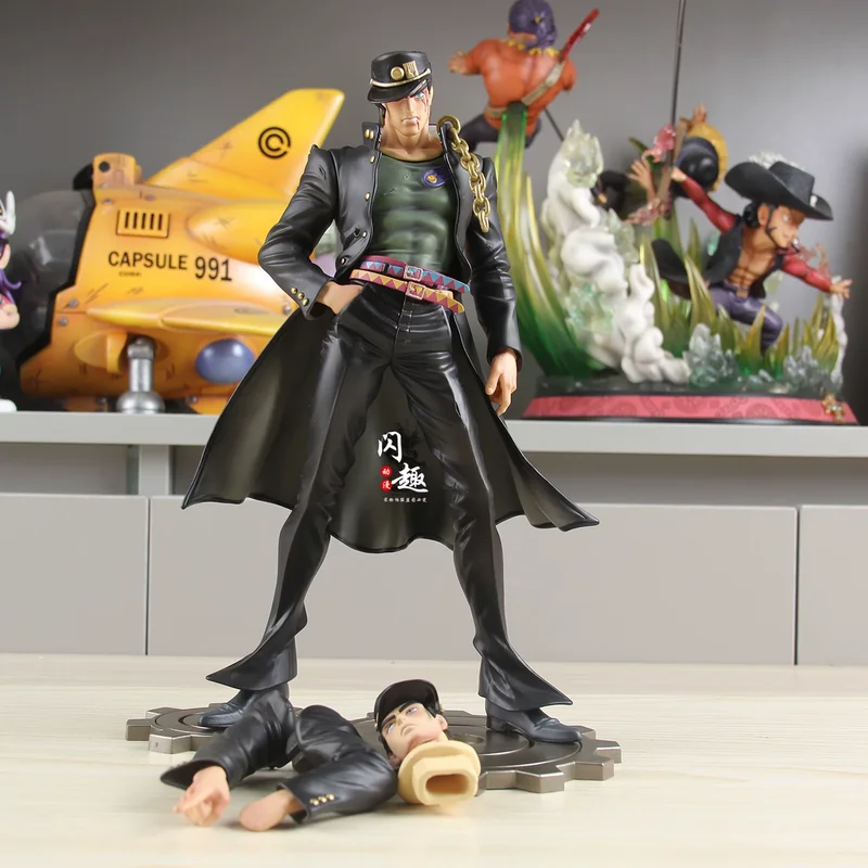 

Jojo Bizarre Adventure Kujo Jotaro 26cm Action Figure Stardust Crusader Collectible Statue Anime Desktop Decoration Gift For Men