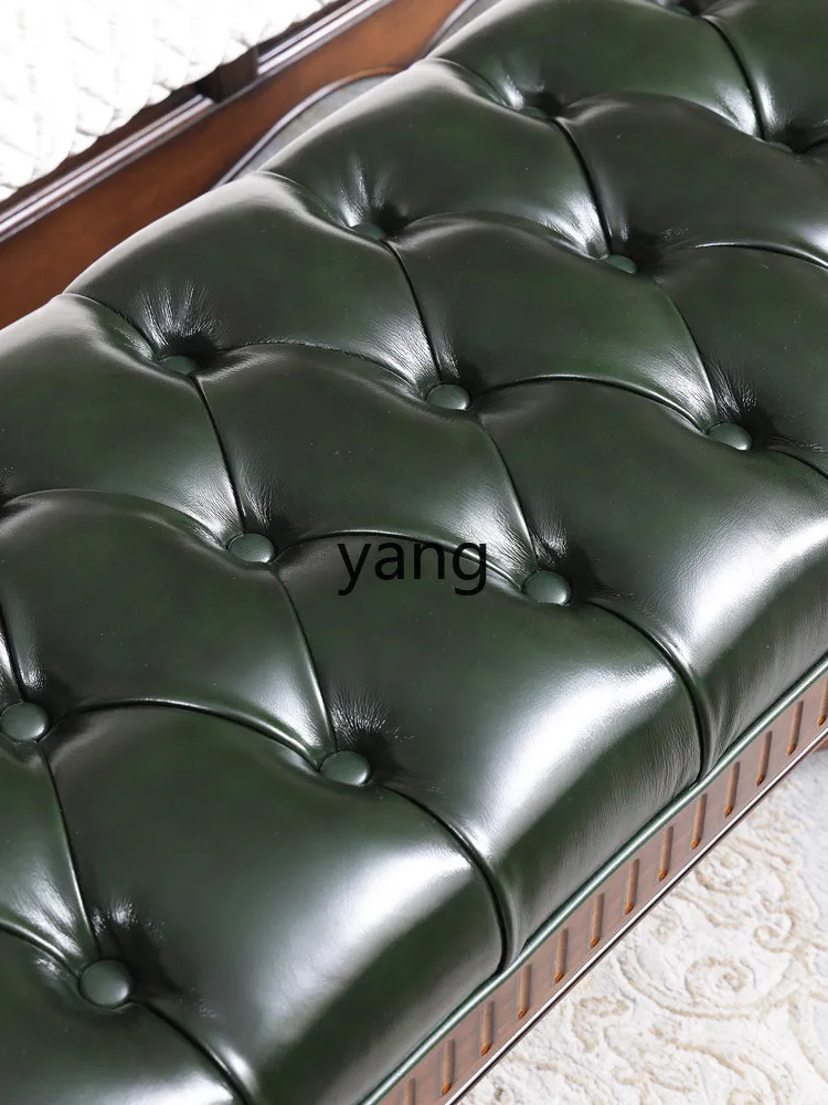 LTT solid wood bedside stool retro bedroom bed bed bench bench entrance entrance shoe change stool