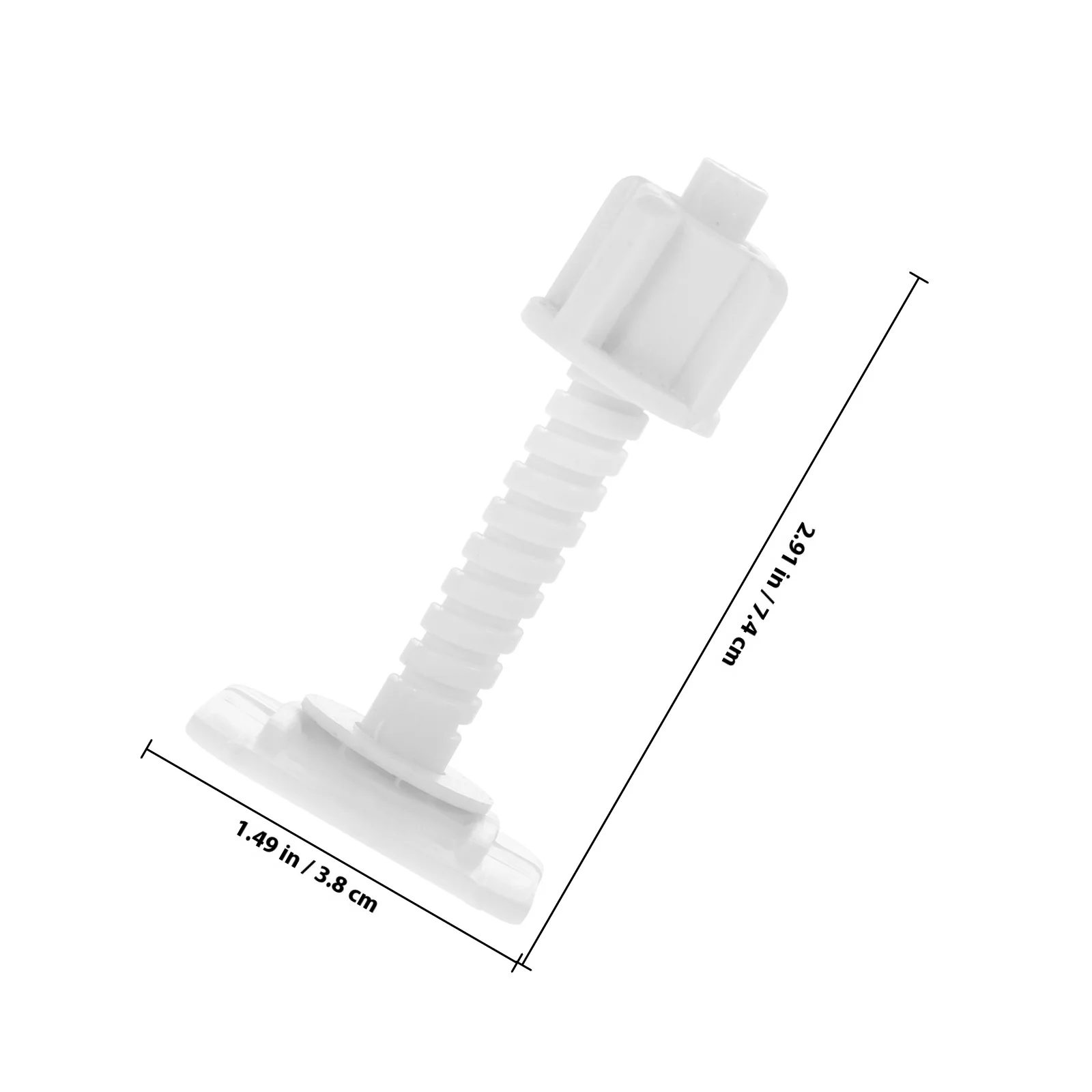 8 قطعة مسامير مقعد المرحاض أسفل جبل البلاستيك المفصلي البراغي لاستبدال مقعد المرحاض إصلاح الربط مجموعة الأجهزة