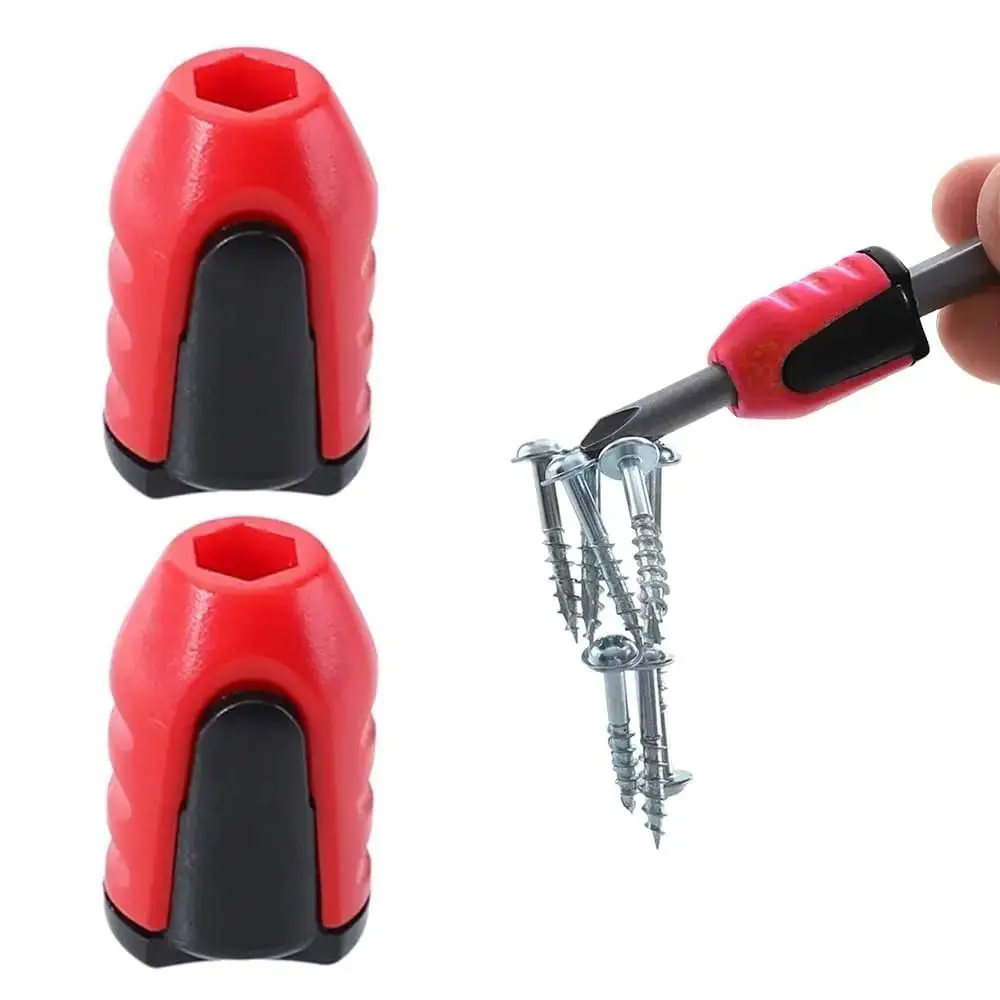 2Pcs Removable Magnetizer Ring 1/4 Inch Shank Universal Fit Magnetic Driver Holder Precision Magnetic Core