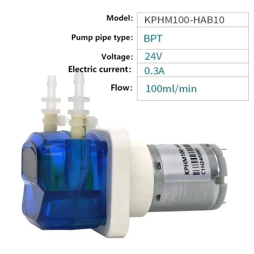 12V 24V small peristaltic pump low noise compact size for large sweepers designed for reliable transfer of various liquid types