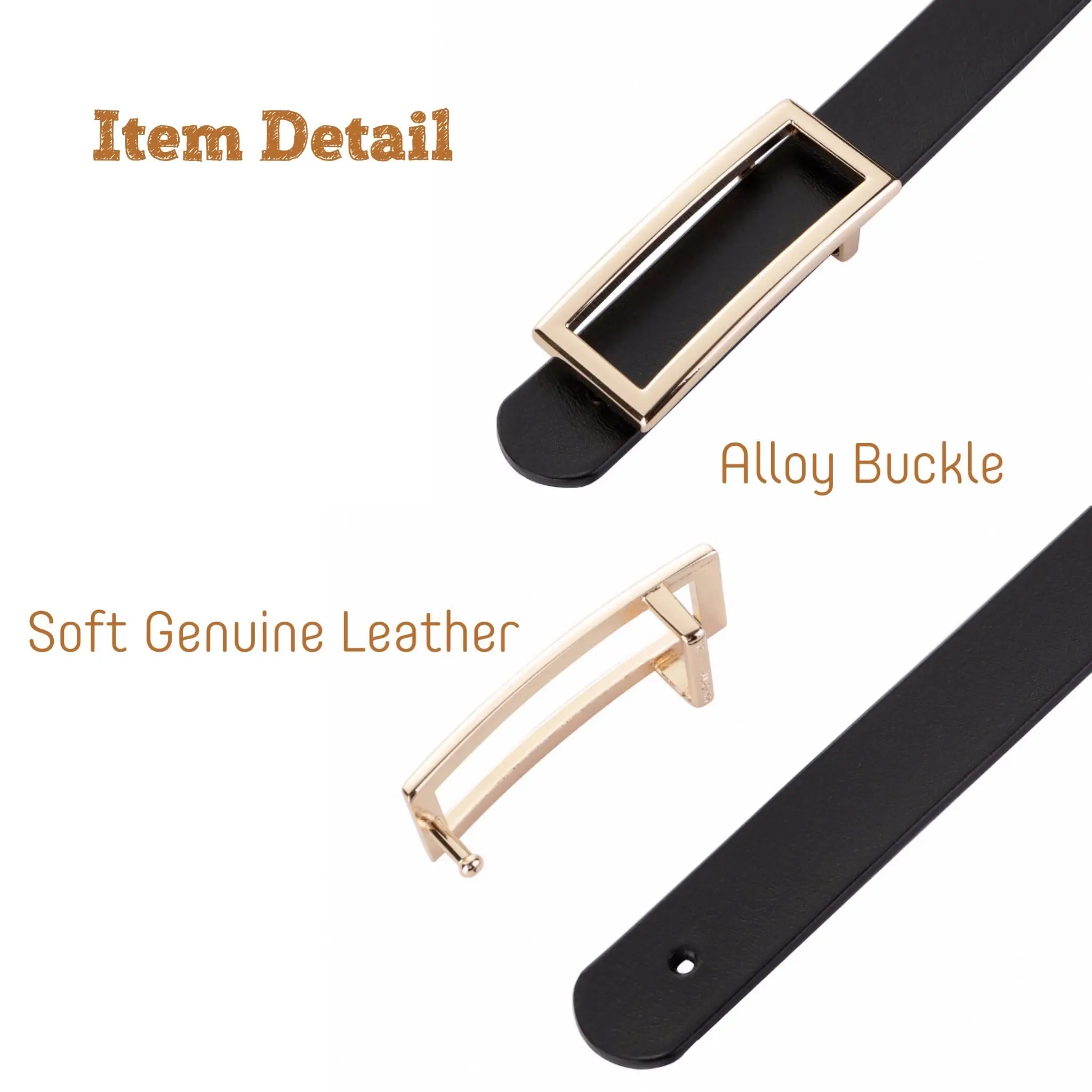 Genuine Leather Belts For Women Belt Female Metal Buckle Belt Straps Waistband For Jeans Dress