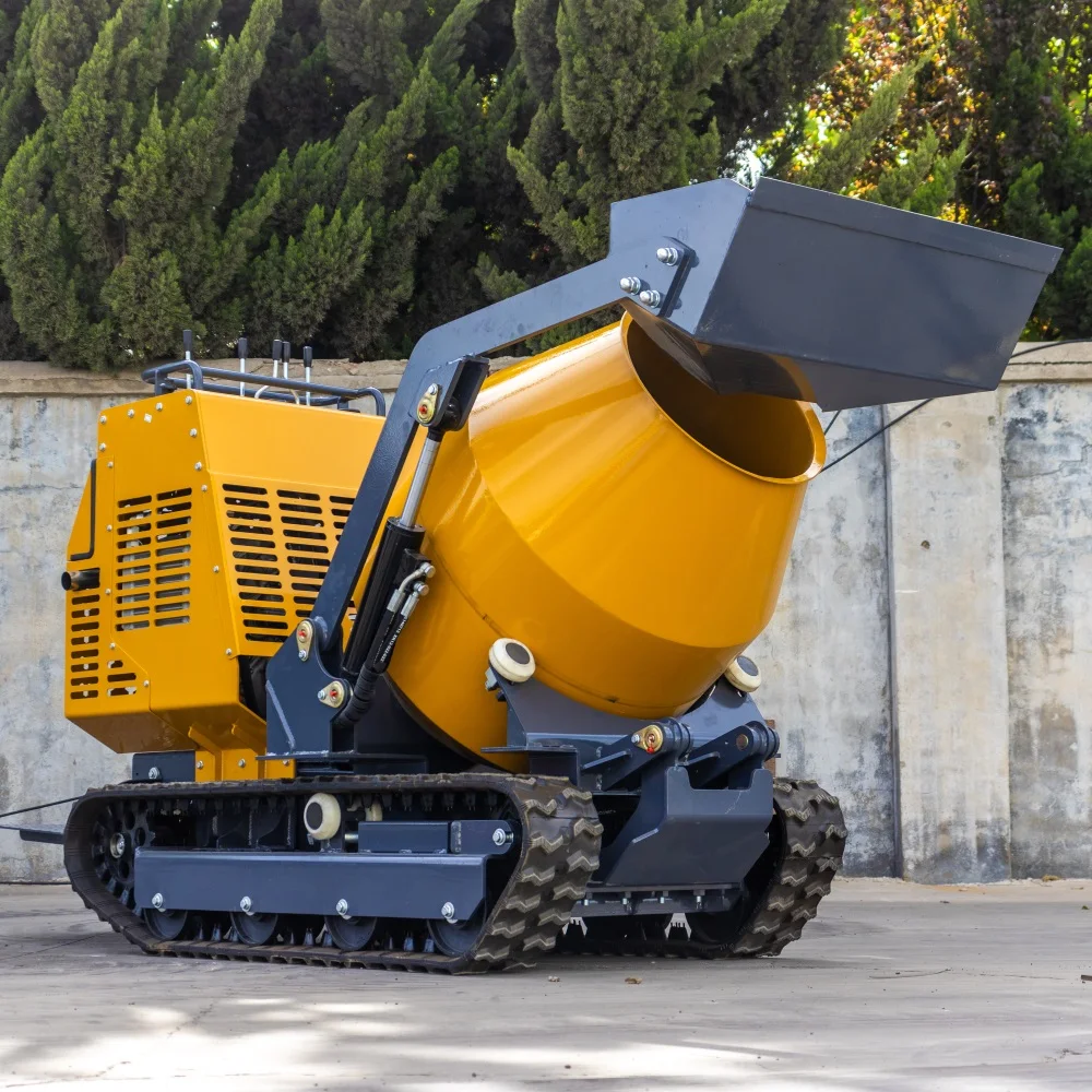 Self-Loading Concrete Mixer Truck Water Tank Continuous Mixing