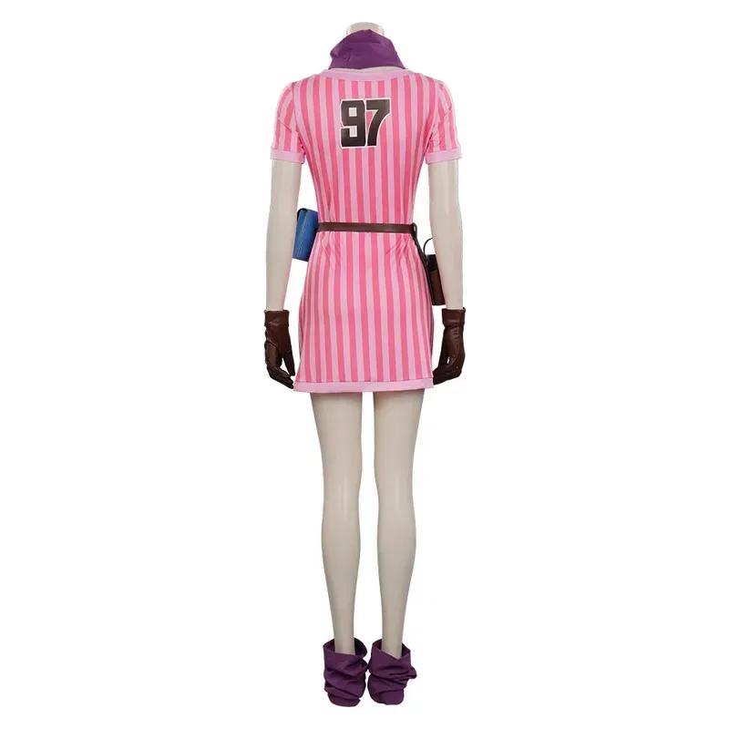 ブルマコスプレ衣装ドレスアニメロールプレイピンクドレスハロウィンカーニバルパーティー衣装女性のための