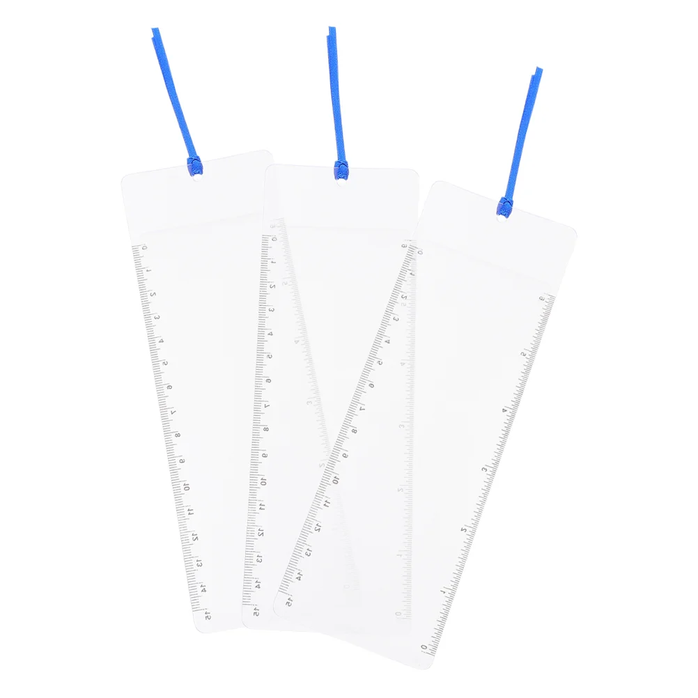 

3 Pcs Card Magnifying Glass Mirror Credit Magnifier Computer Screen Book Mark Pvc Eye Candy