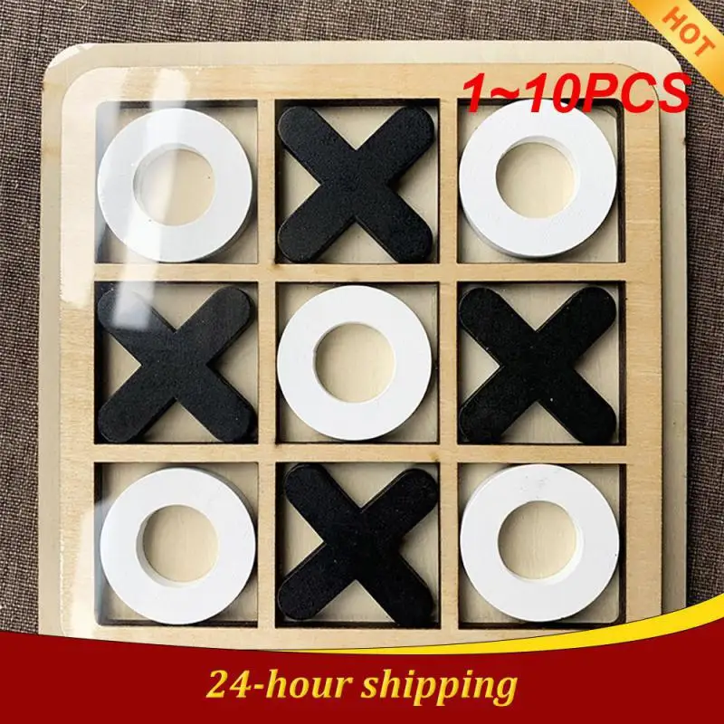 

1~10PCS Montessori Wooden Toy Mini Chess Play Game Interaction Puzzle Training Brain Learing Early Educational Toys for Children