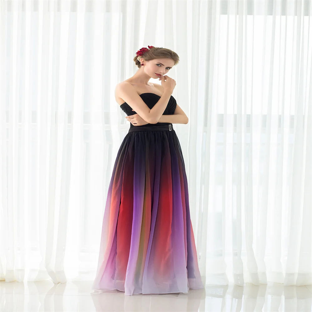 Sweetheart Collar Chest Wrapping Women's Customized Cocktail Ball Evening Dress Party BirthdayDress Wedding Women