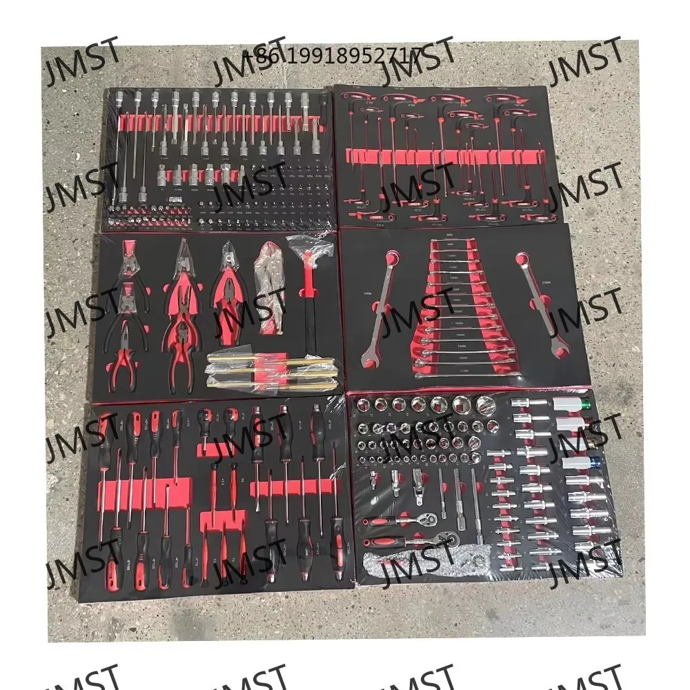 Tool Set Full Set Professional-grade Cr-V Sockets Wrench Handles Sickle Pickaxe for Repair General Tool Box Full Set Mechanic