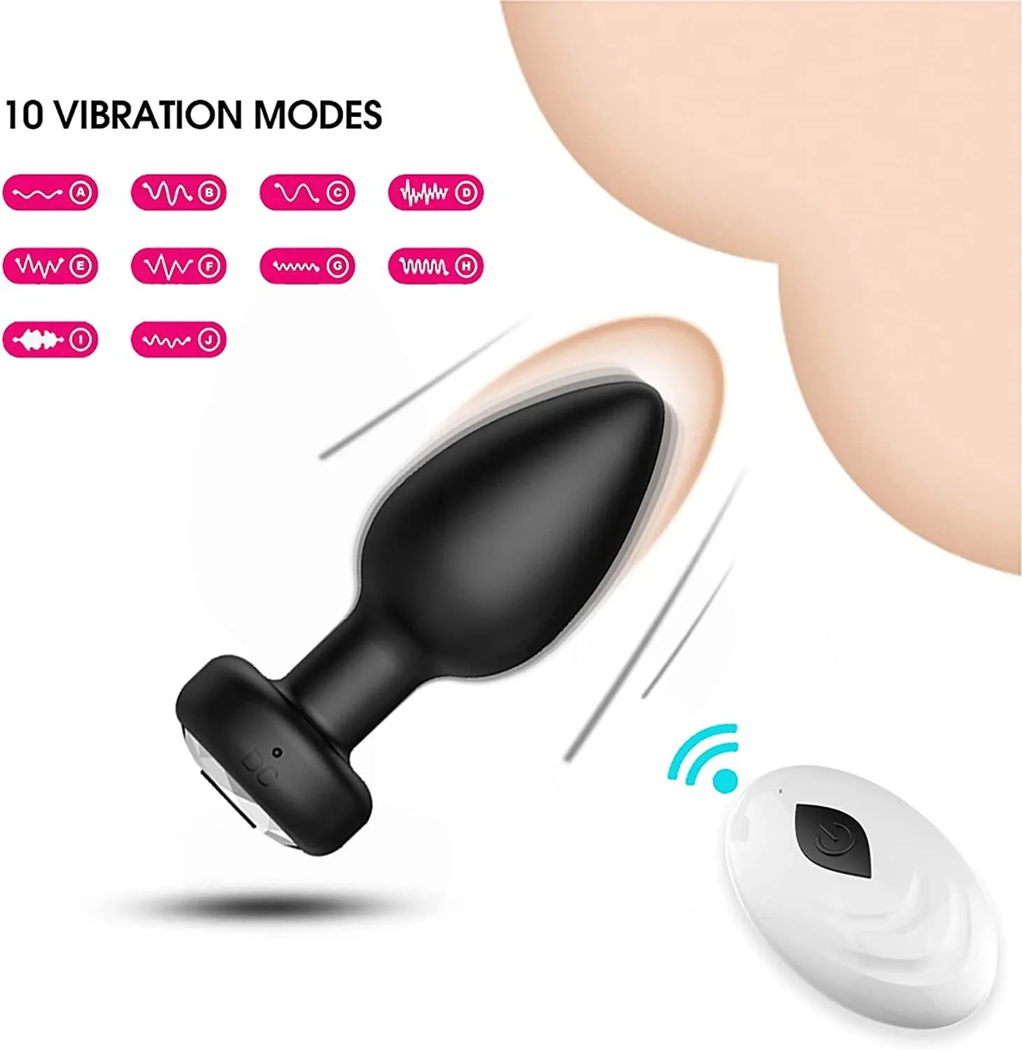 Vibrador Anal Bluetooth para Homens e Mulheres, Plug Anal, Massageador de Próstata, Masturbador Feminino, Dildo, Brinquedos Sexuais para Adultos, Controle Remoto, Gay