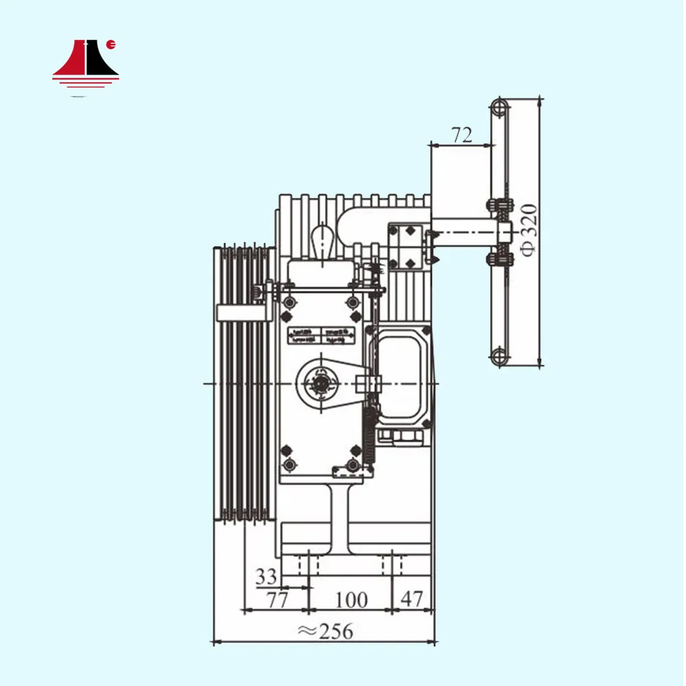 Torindrive Elevator Gearless GTW7 Elevator Spare Parts Traction Machine