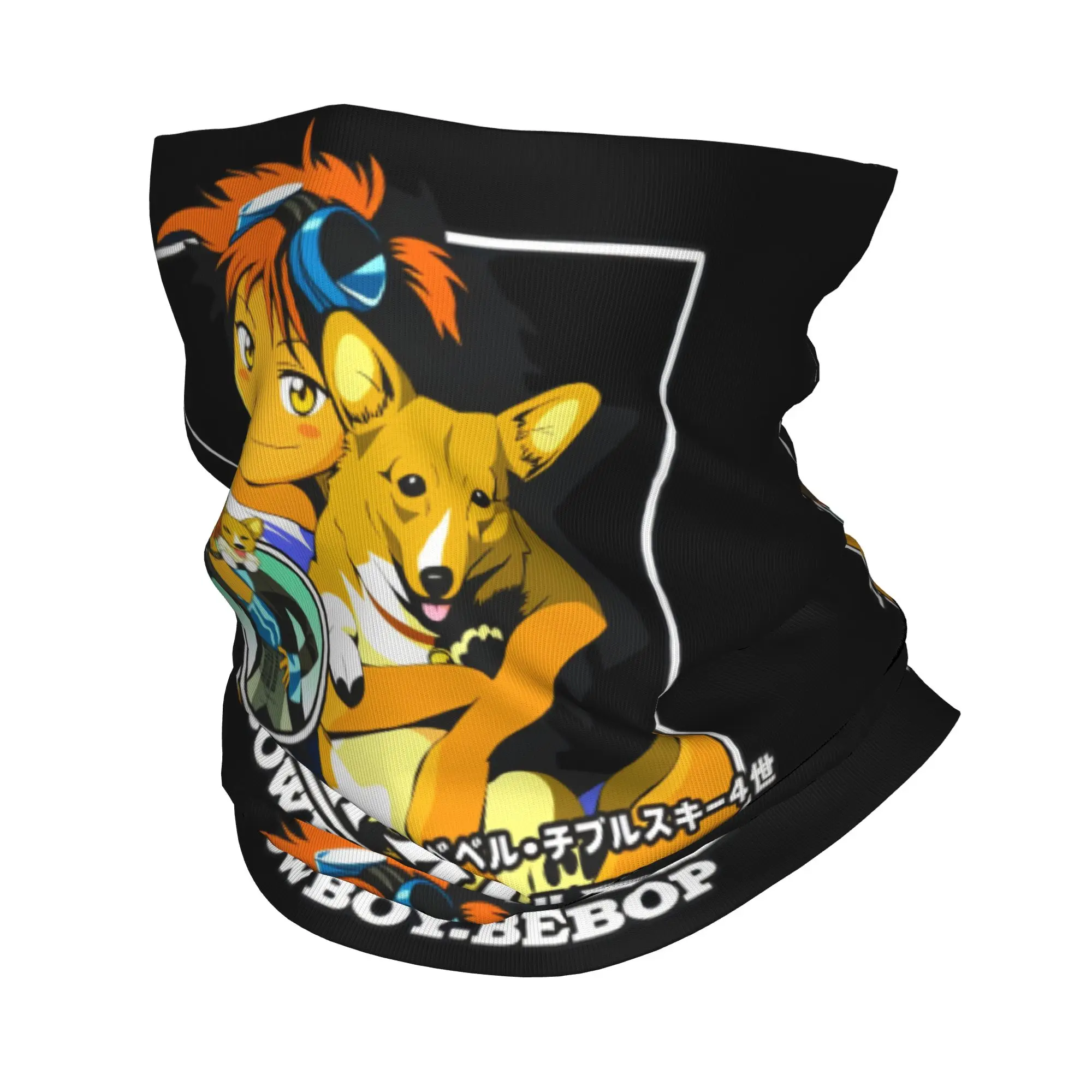 Cowboy Bebop Anime  Bandana Winter Neck Warmer Women Windproof Wrap Face Scarf for Ski Manga Cartoon  Gaiter Headband