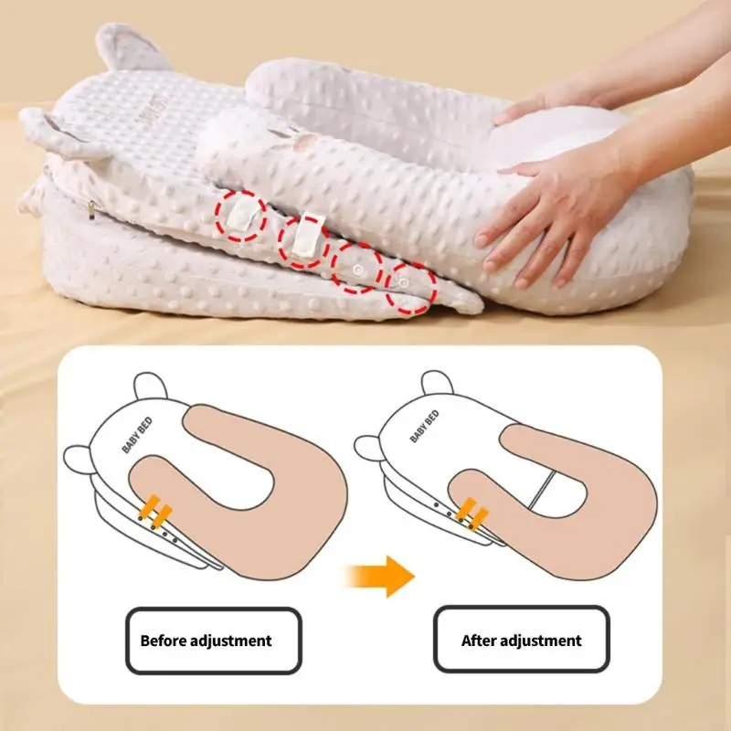 

Подушка для кормления для грудного вскармливания и кормления бутылок с портативным дизайном путешествий против поддержки Antipl