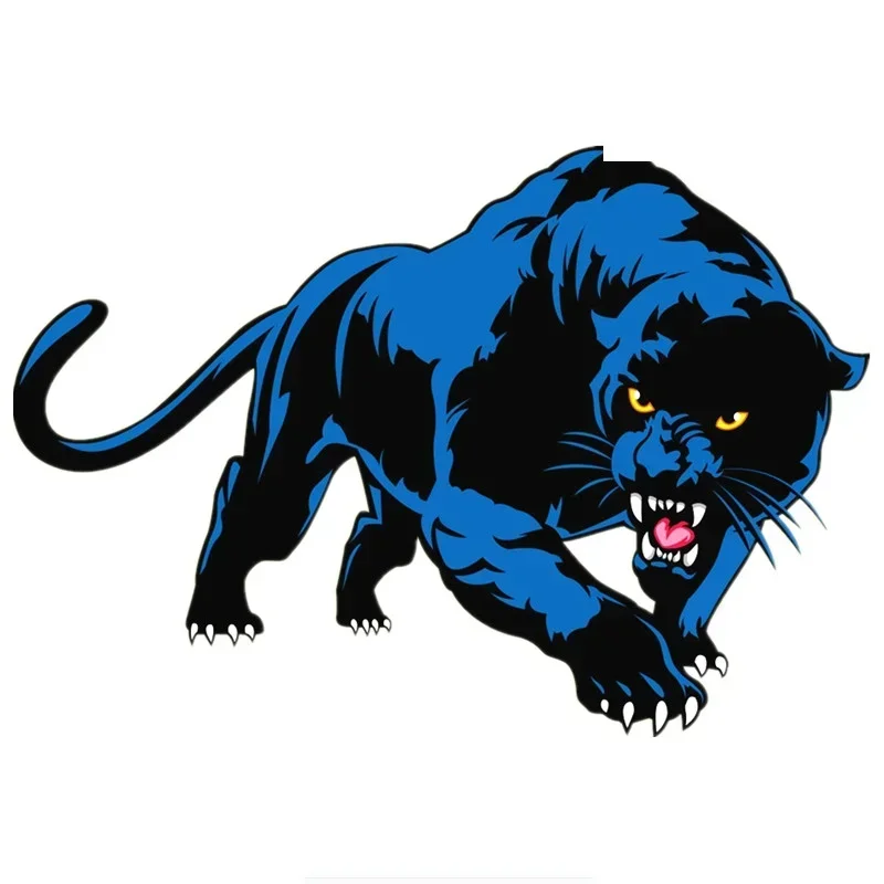 

13cm Blue Panther Print Personality, Cover Scratches PVC Car Decoration Products Sticker Stickers on Motorcycle Exterior Parts