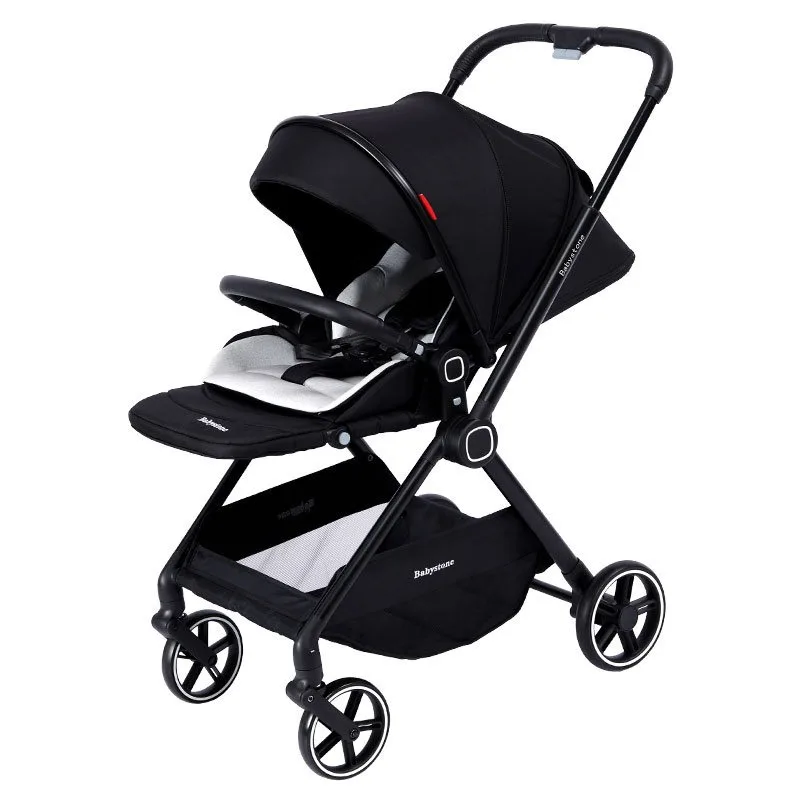 

High view stroller can sit and lie down and fold newborn baby parachute four-wheeled two-way stroller