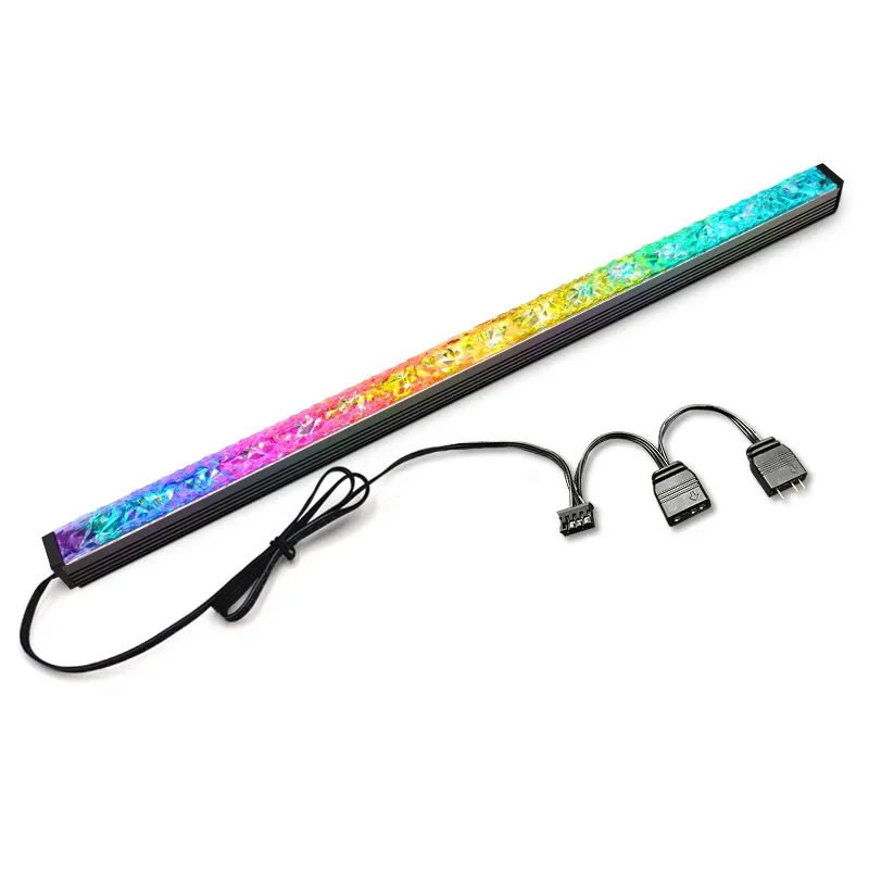 COOLMOON ARGB LED Strip Diamond Lighting 5V M/B 3PIN AURA For DIY MOD Game Cabinet Decoration 15mm* 12mm* 280mm