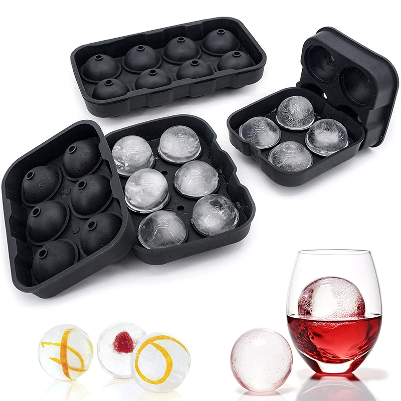 1PC Summer Silicone Ice Cube 4/6 Grid Ice Ball Mold Home Ice DIY Mould Ice Ball Maker Kitchen Tools