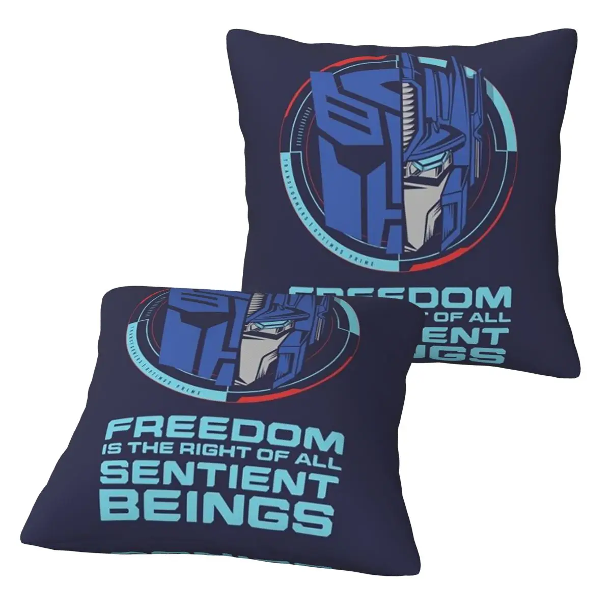 Optimus Prime 2 pcs Square Pillowcase Pillow Cover Cushion Zip Decorative Comfort Throw Pillow for Home Bedroom