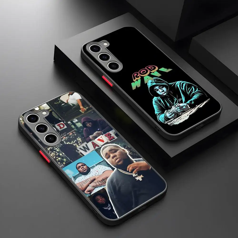 

Rod Wave Rapper Phone Case Matte Magnetic For Samsung S25 24 S23 S22 S21 S20 Ultra Plus FE Frosted Wireless Charge Cover