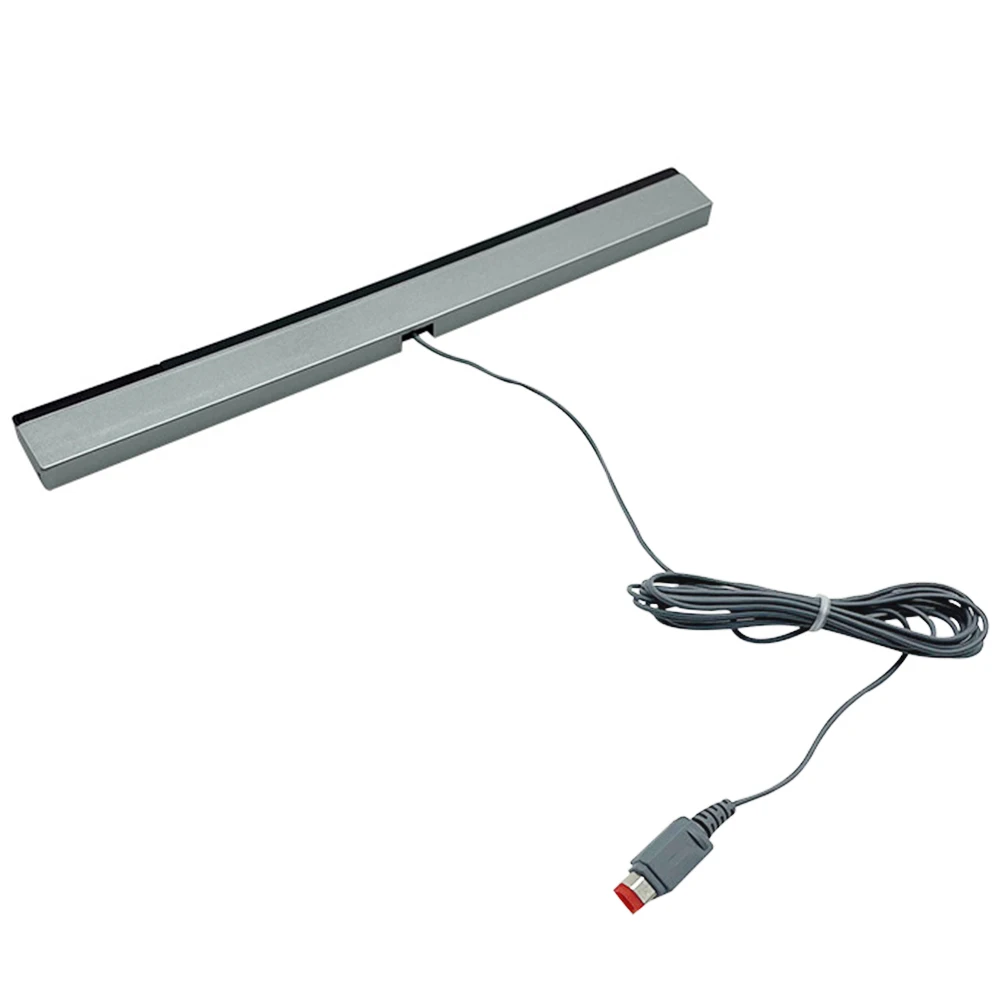 Wired Motion Sensor Receiver with Extension Cord Video Game Sensor Bar Wired Remote Sensor Bar for  Wii Wii U Console