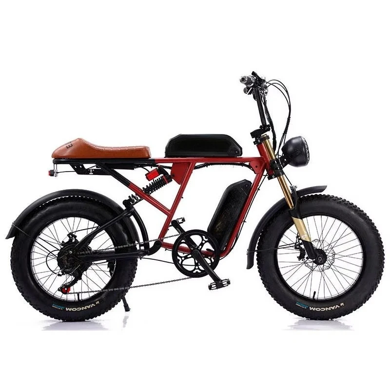 EER 2024 new retro retro super electric hybrid bike 73 fat tires 20 inches 1500W ebike 48V 13AH/26AH remote electric bike