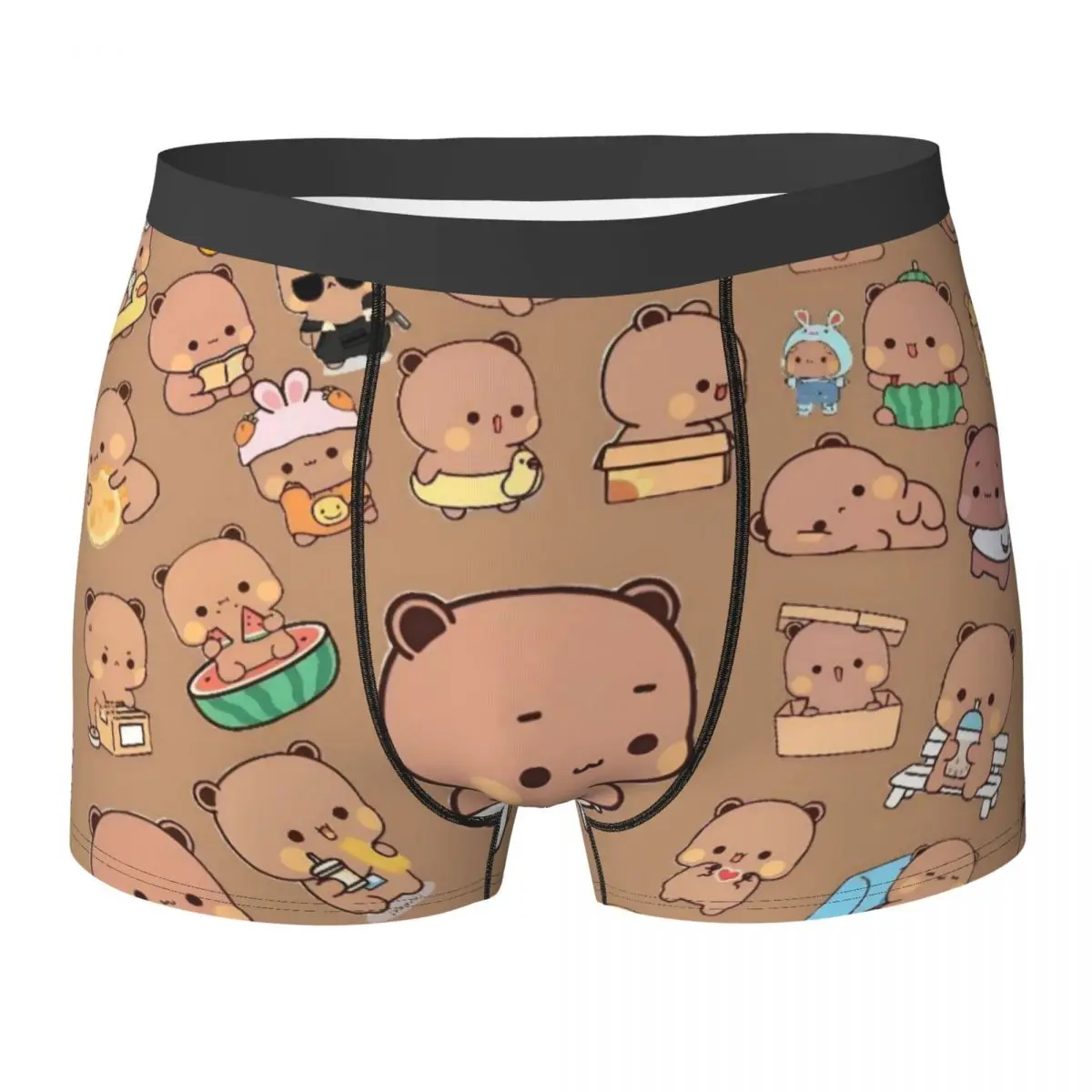 

Bubu Dudu Cute Cartoon Bear Character Underwear Kawaii Panda Males Shorts Briefs Elastic Trunk High Quality Plus Size Panties