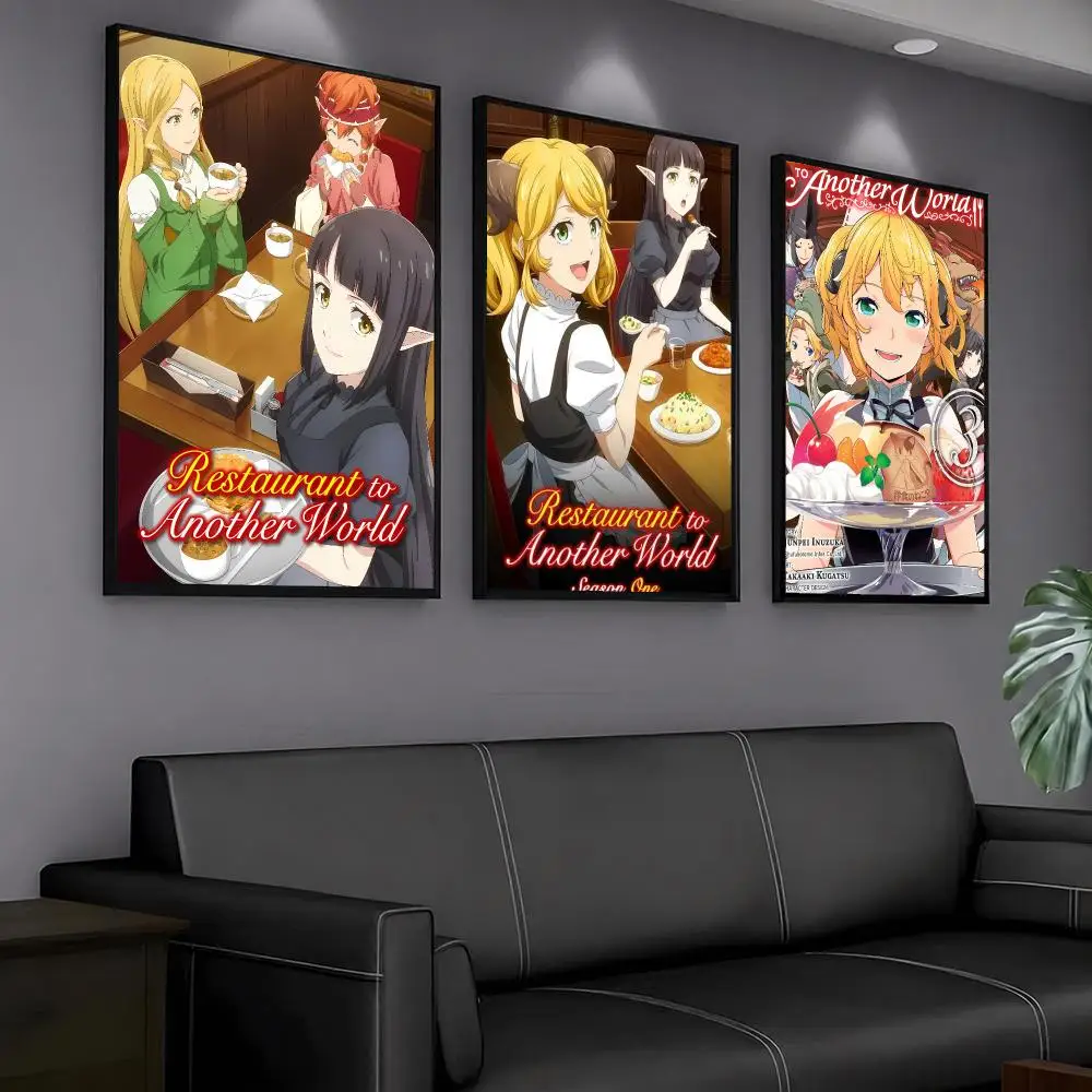 anime R-Restaurant to Another World-D Painting Calligraphy Artwork for Home Bedroom Office Wall Decoration Gift