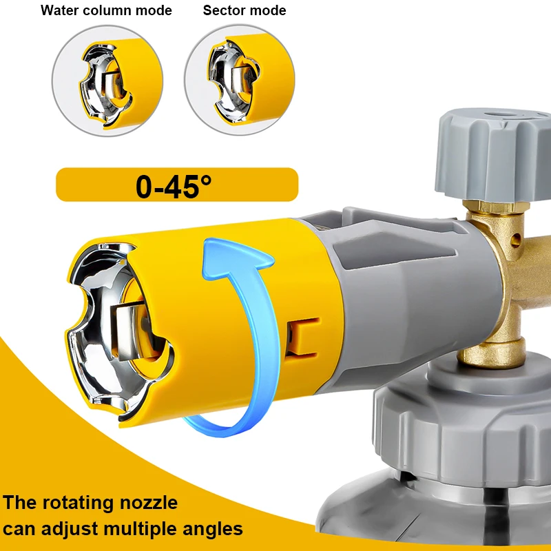 Imagem -03 - Canhão de Espuma com Bocal Ajustável Lance de Espuma de Neve Lavadora de Pressão Jet Wash Liberação Rápida 14 Polegada Montagem Masculina 1l