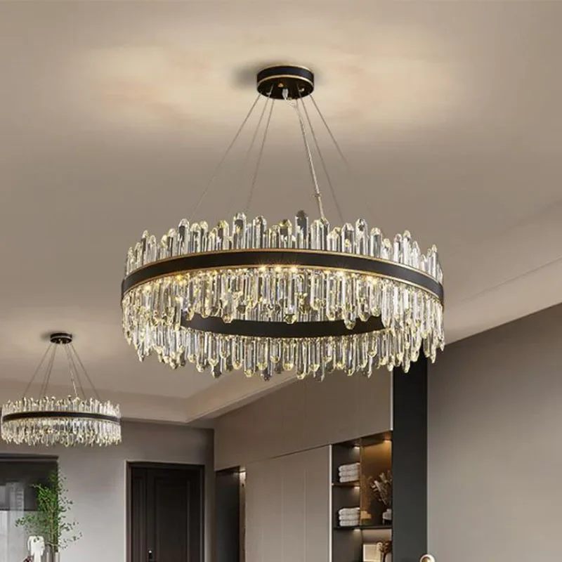 

Nordic Ceiling Lamp Pendant Lights Modern Crystal Metal Chandelier Pendant Lights Home Decoration Indoor Lighting Lustres LLPL