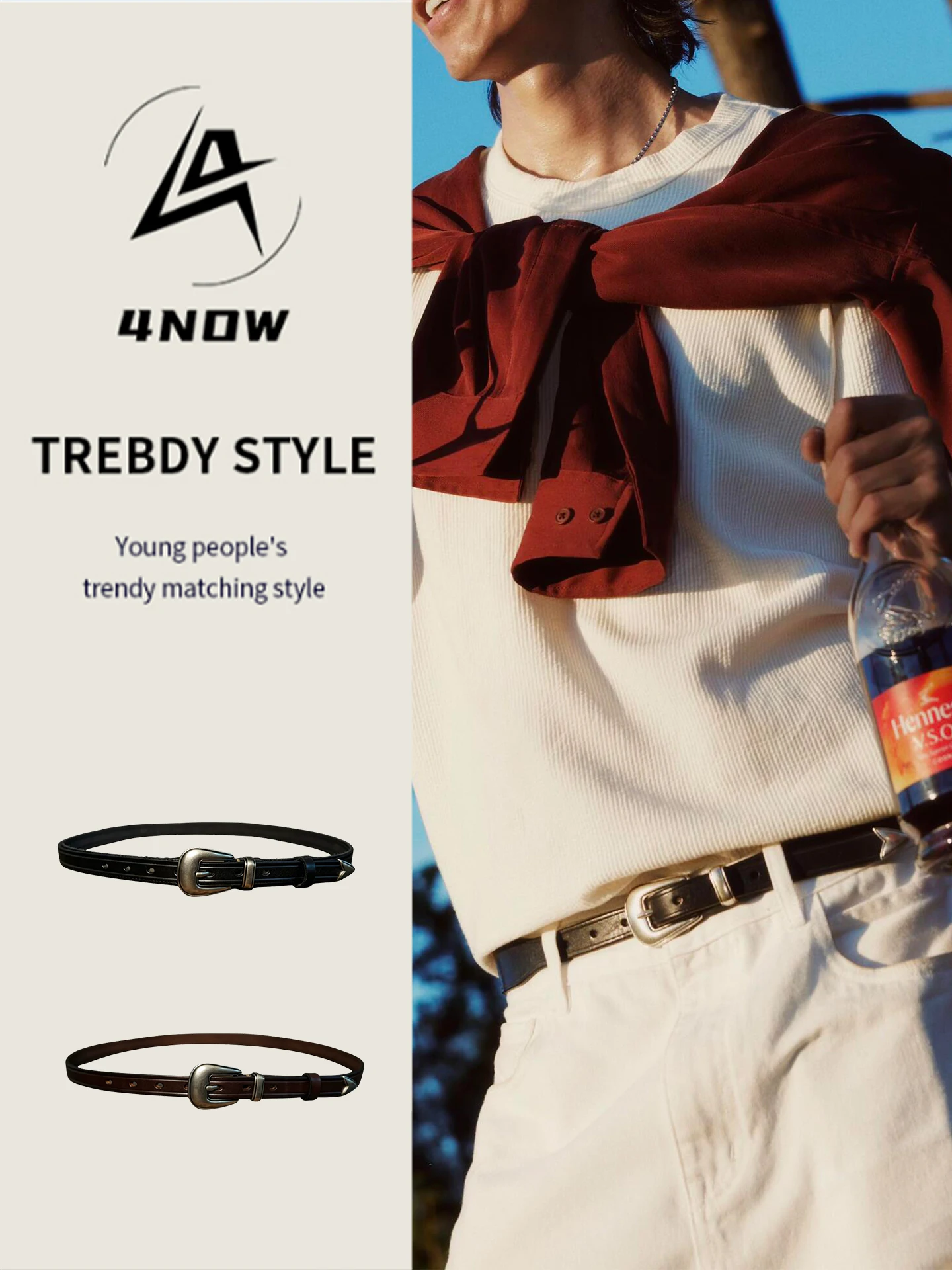4now-men's-slim-leather-belt-vintage-casual-high-quality-top-layer-cowhide-belt-classic-style-metal-buckle-universal-size