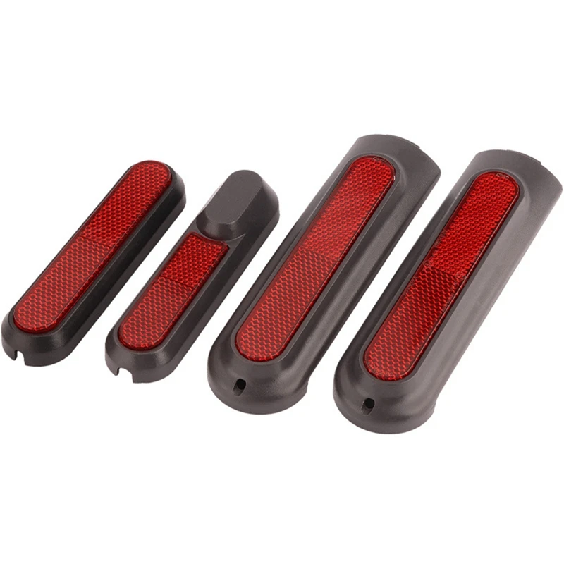 Front Fork Wheel Cover For Xiaomi 4 Pro Electric Scooter Rear Wheel Hub Reflective Sticker Parts Accessories Red