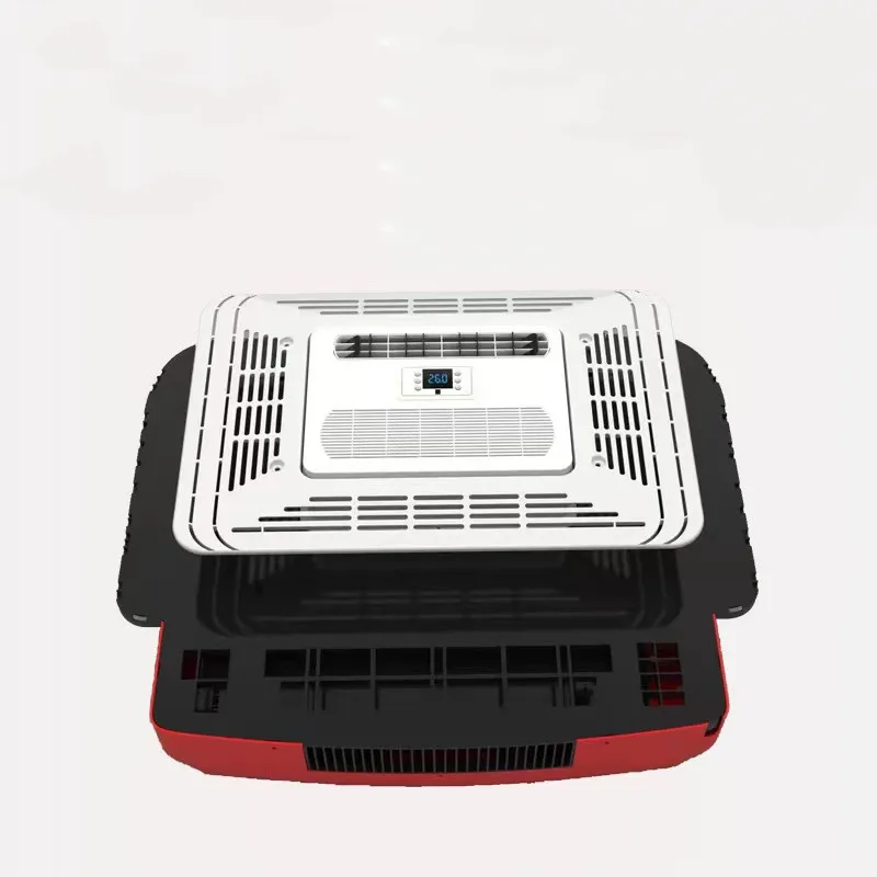 نوع جديد الكهربائية 12 فولت على السطح العربة RV مقطورة شاحنة جرار فان قافلة مكيف الهواء 12 فولت #2