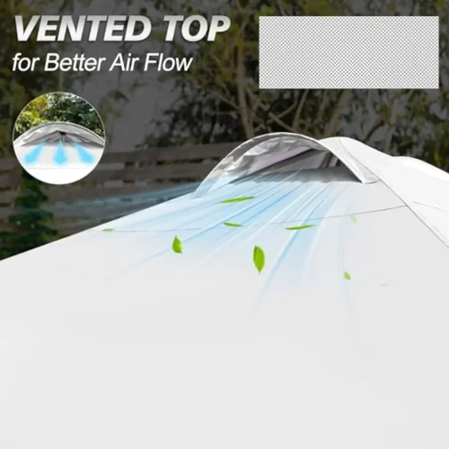 10x10 Pop Up  Tent 1-Button Push Setup  Tent Adjustable Height  Portable Shelter Portable Roller Bag Easy Outdoor Sun Shade for