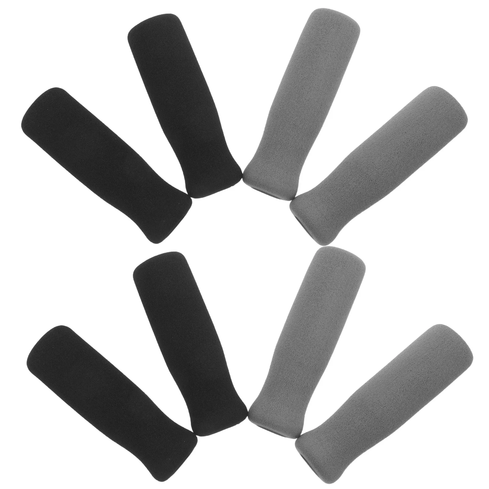 

8Pcs Nonslip Soft Sponge Cane Handle Grip Pads Black Gray Crutch Handle Covers Walker Cushion Replacement for Elderly