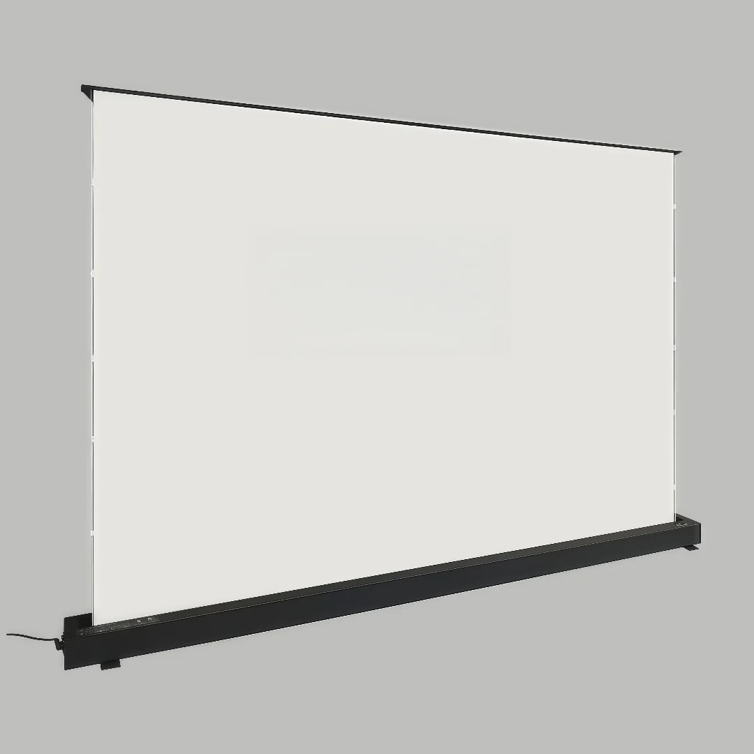 Premium Retractable Motorized Pop-Up/Rising/Roll Up/Rollable Projection Screen With Cinema White Material for All Type Projector