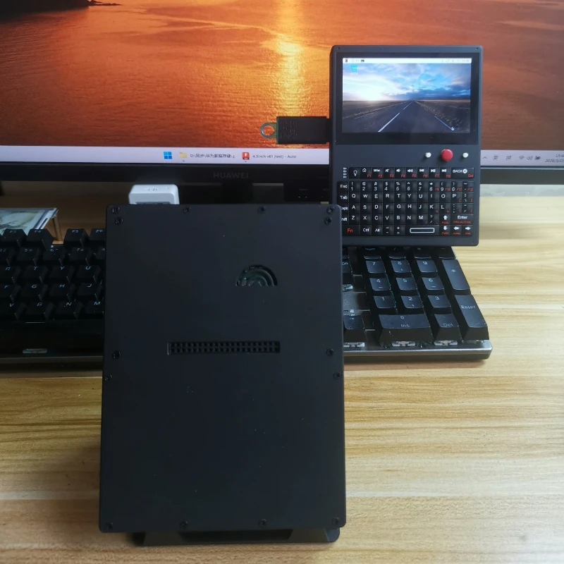 Raspberry Pi 5 Little Red Dot PDA Custom Computer Bluetooth 4.3-inch DSI Touch Screen Linux System HDMI Video Interface Mini PC